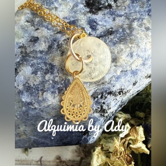 Alquimia Jewelry - CITRINE GOLD  DAINTY NECKLACE